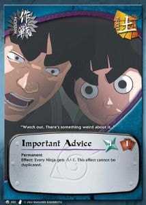 Important Advice card artwork