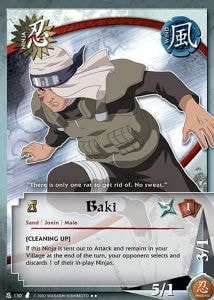 Baki card artwork