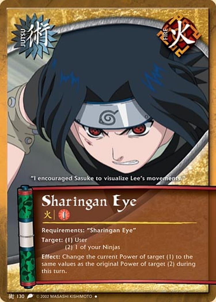 Sharingan Eye card artwork