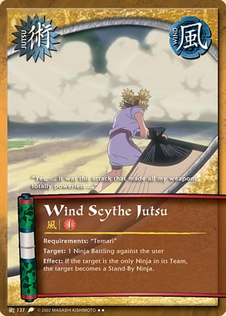 Wind Scythe Jutsu card artwork