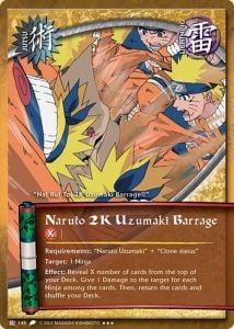 Naruto 2K Uzumaki Barrage card artwork
