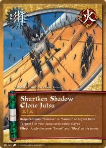 Shuriken Shadow Clone Jutsu card artwork