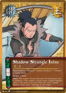 Shadow Strangle Jutsu card artwork