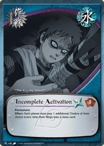 Incomplete Activation card artwork