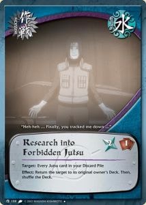 Research into Forbidden Jutsu card artwork