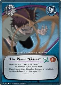 The Name "Gaara" card artwork