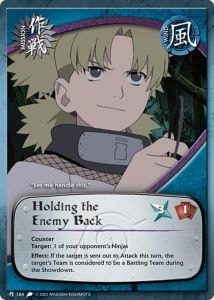 Holding the Enemy Back card artwork