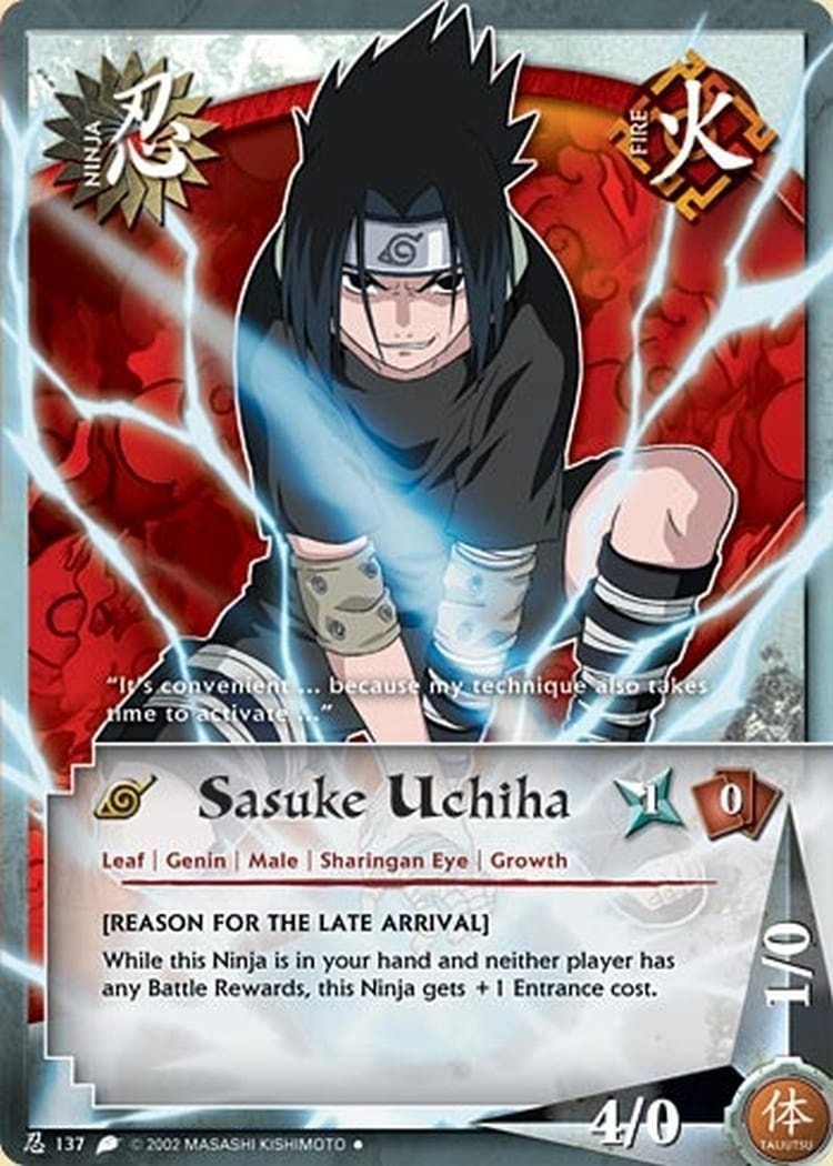 Sasuke Uchiha card artwork
