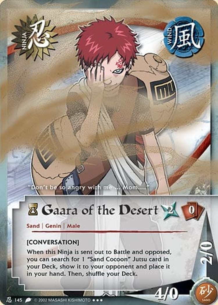 Gaara of the Desert card artwork