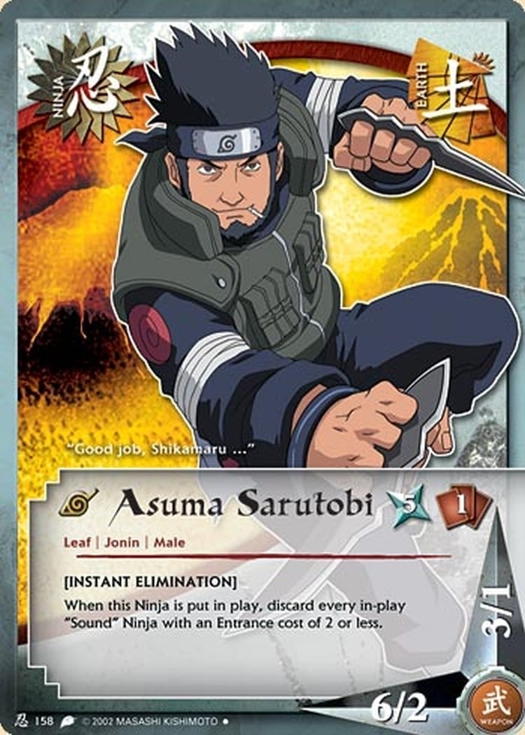 Asuma Sarutobi card artwork