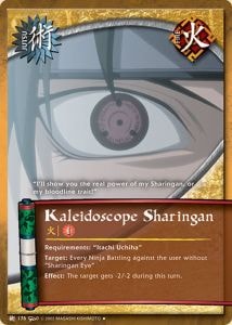 Kaleidoscope Sharingan card artwork