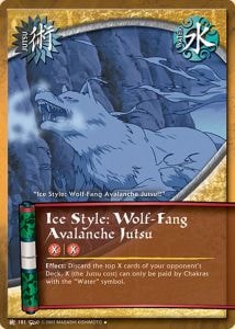 Ice Style: Wolf-Fang Avalanche Jutsu card artwork