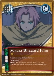 Sakura Blizzard Jutsu card artwork