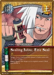 Sealing Jutsu: Fire Seal card artwork