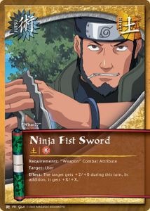 Ninja Fist Sword card artwork