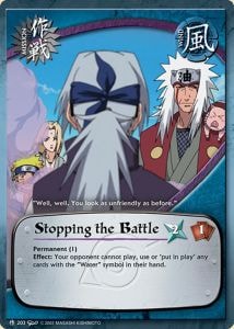 Stopping the Battle card artwork