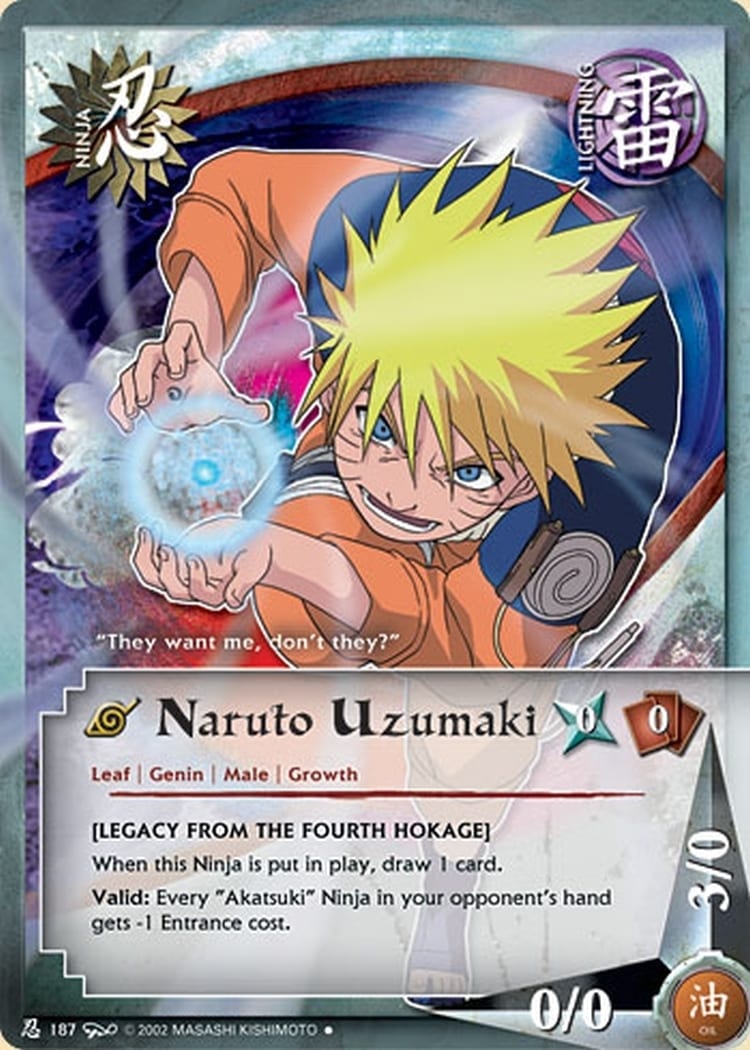 Naruto Uzumaki card artwork