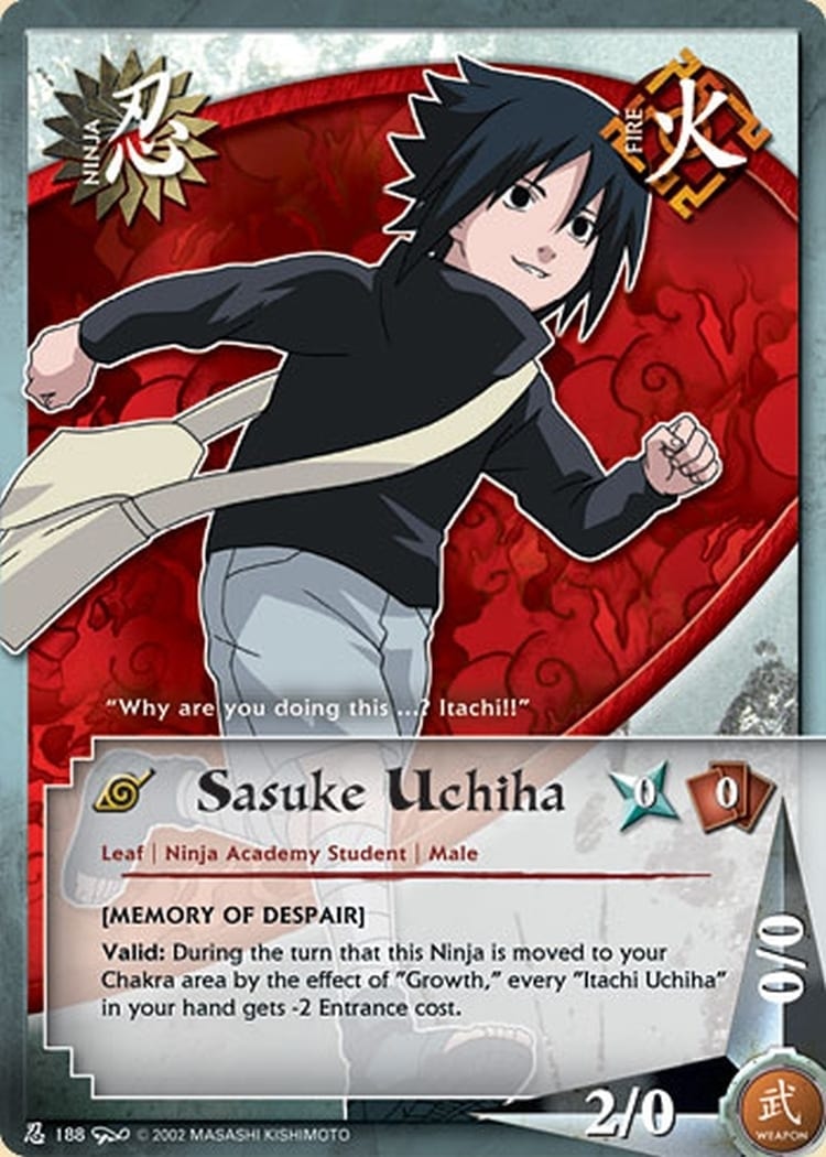 Sasuke Uchiha card artwork