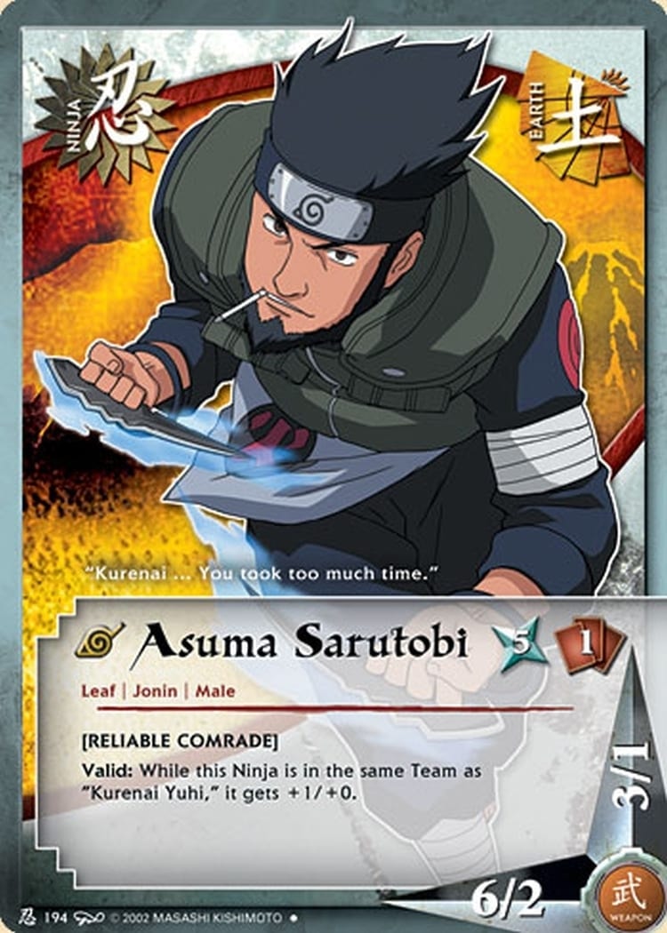 Asuma Sarutobi card artwork