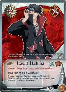Itachi Uchiha card artwork
