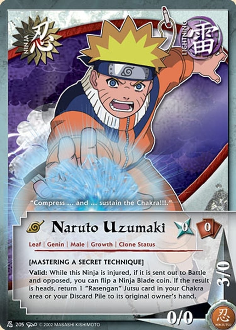 Naruto Uzumaki card artwork