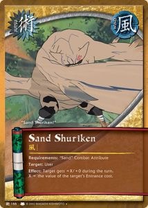 Sand Shuriken card artwork