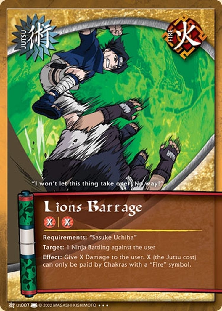 Lions Barrage card artwork