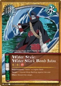 Water Style: Water Shark Bomb Jutsu card artwork