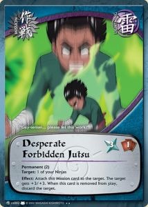 Desperate forbidden Jutsu card artwork