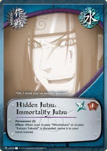 Hidden Jutsu: Immortality Jutsu card artwork