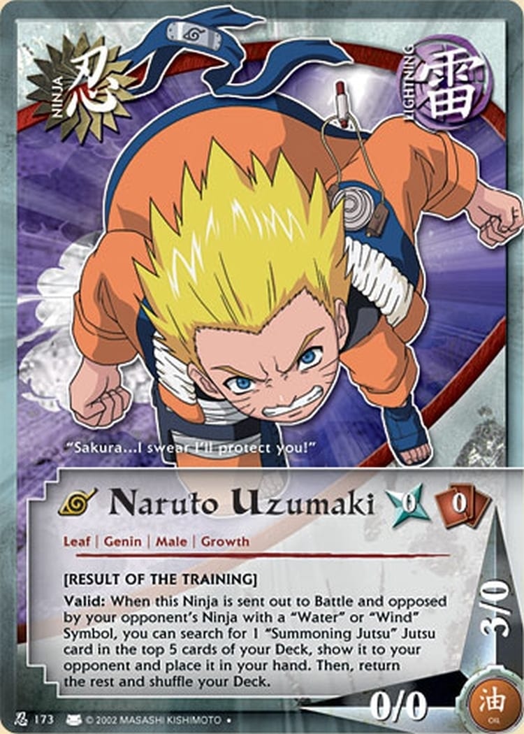 Naruto Uzumaki card artwork