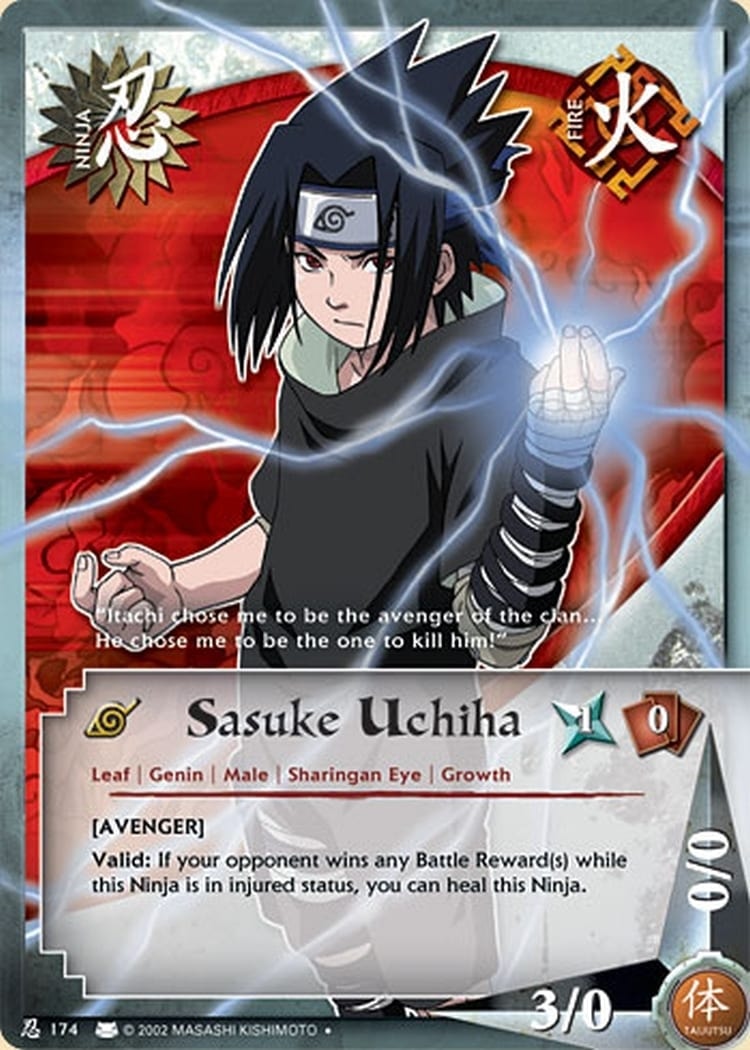 Sasuke Uchiha card artwork