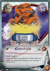 Gamakichi card artwork