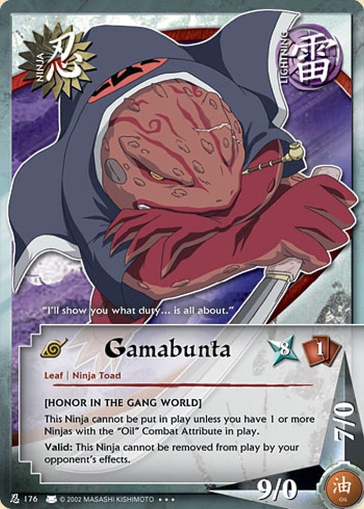 Gamabunta card artwork