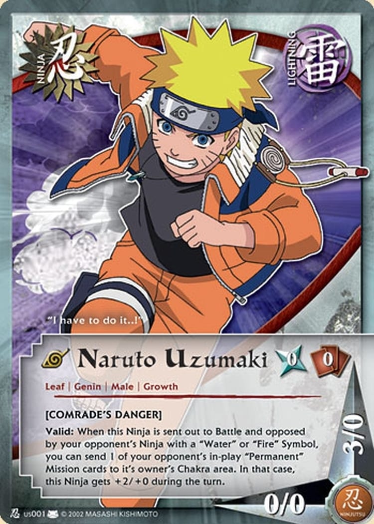 Naruto Uzumaki card artwork