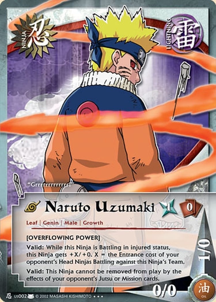 Naruto Uzumaki card artwork