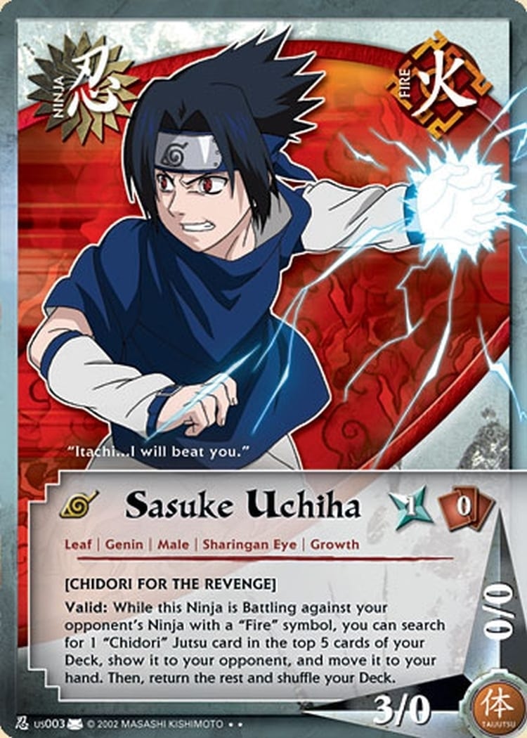Sasuke Uchiha card artwork