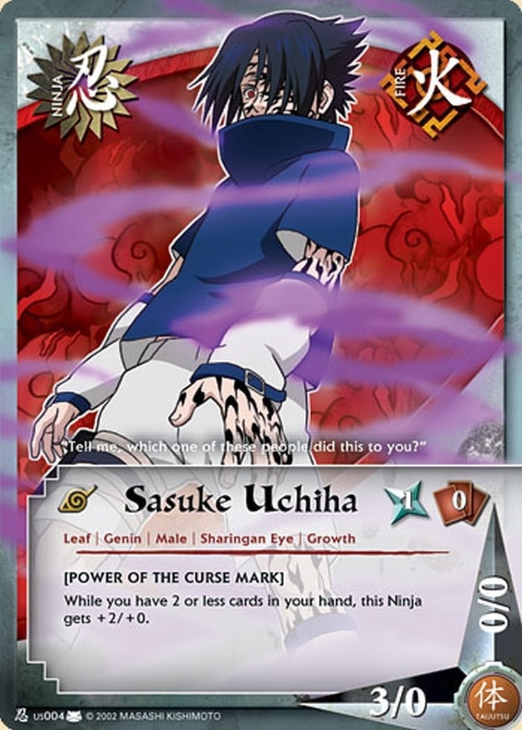Sasuke Uchiha card artwork