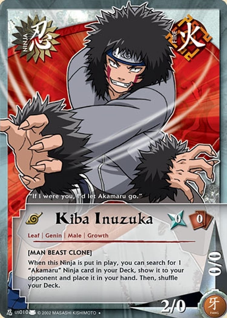 Kiba Inuzuka card artwork