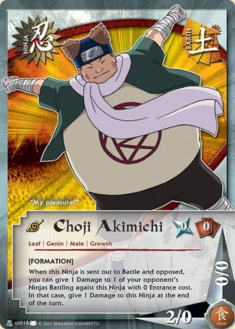 Choji Akimichi card artwork