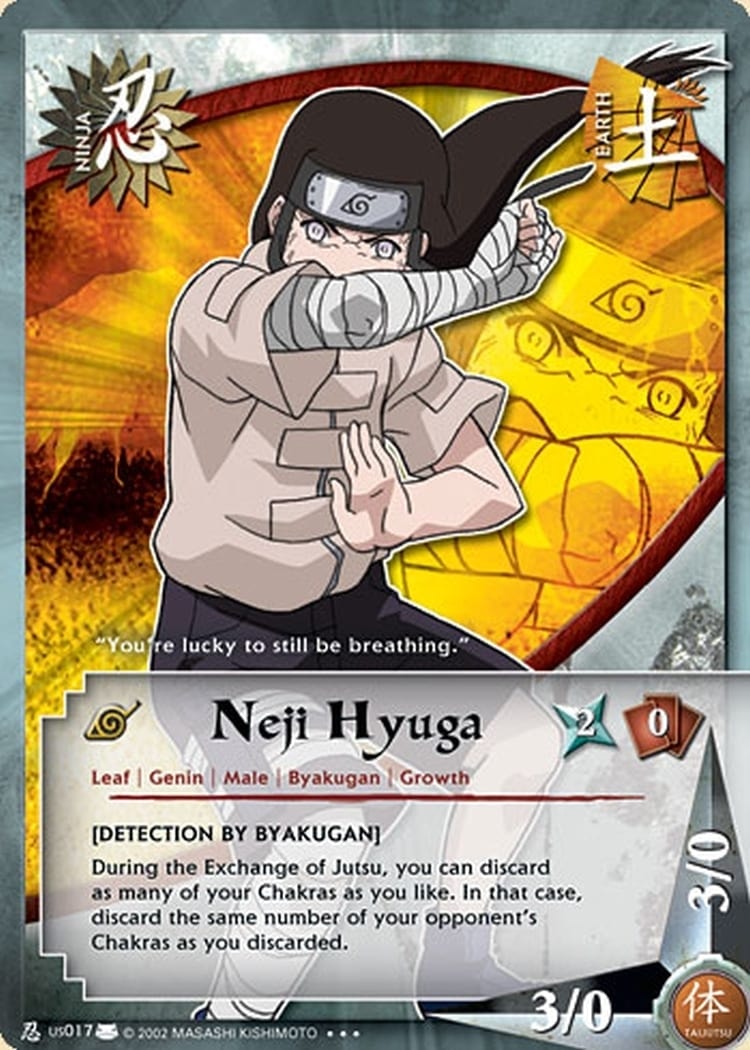 Neji Hyuga card artwork
