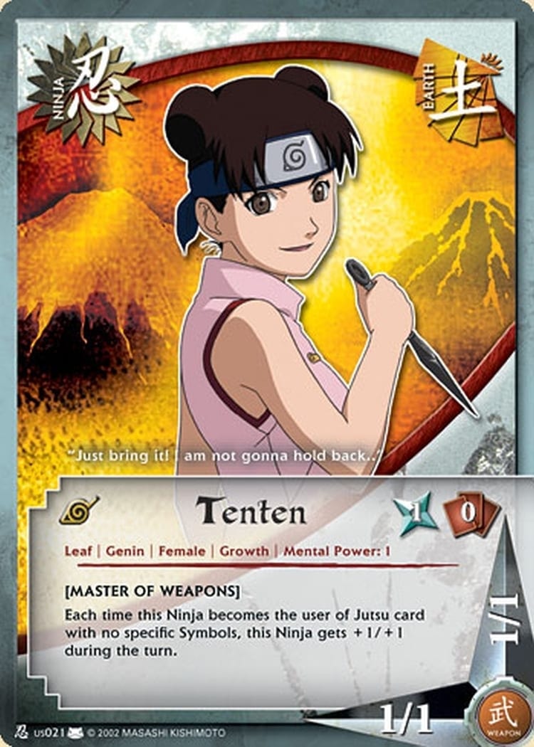 Tenten card artwork