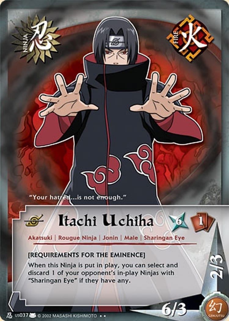 Itachi Uchiha card artwork