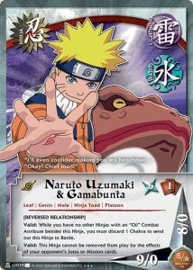 Naruto Uzumaki & Gamabunta card artwork