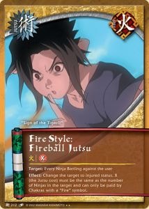 Fire Style: Fireball Jutsu card artwork
