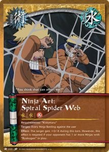 Ninja Art: Spiral Spider Web card artwork