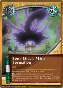 Four Black Mists Formation card artwork