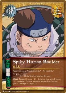 Spiky Human Boulder card artwork