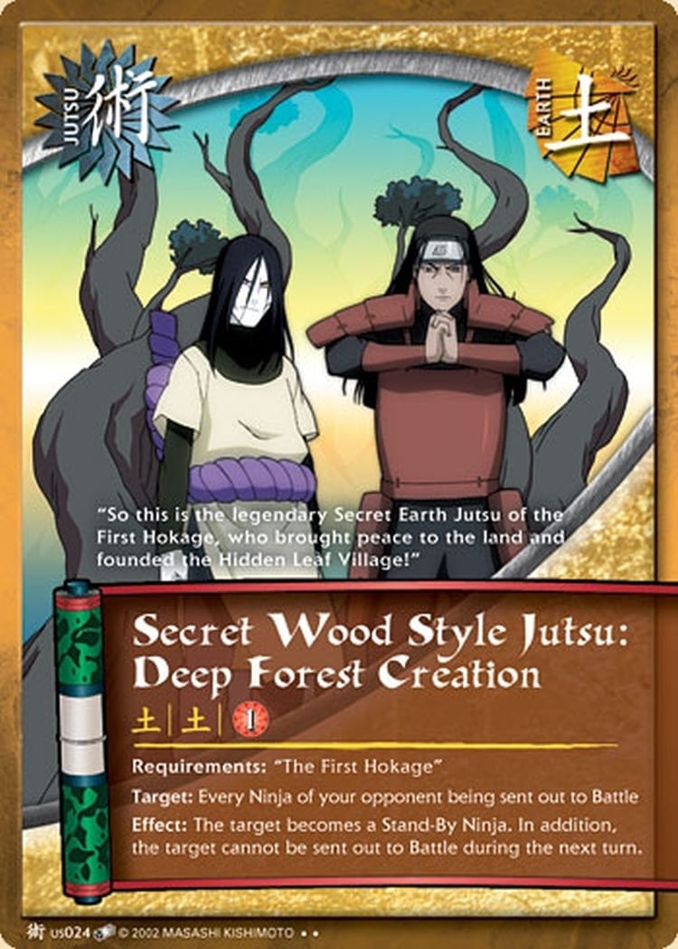 Secret Wood Style Jutsu: Deep Forest Creation card artwork