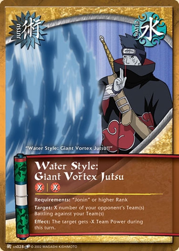 Water Style: Giant Vortex Jutsu card artwork